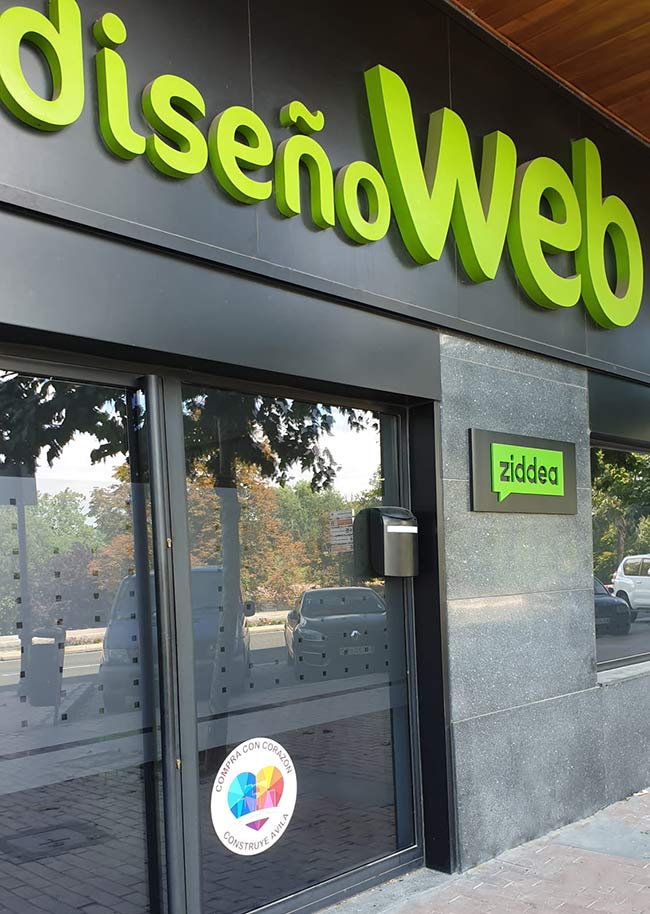 Fachada Oficina Ziddea Empresa de diseño de páginas web en Ávila