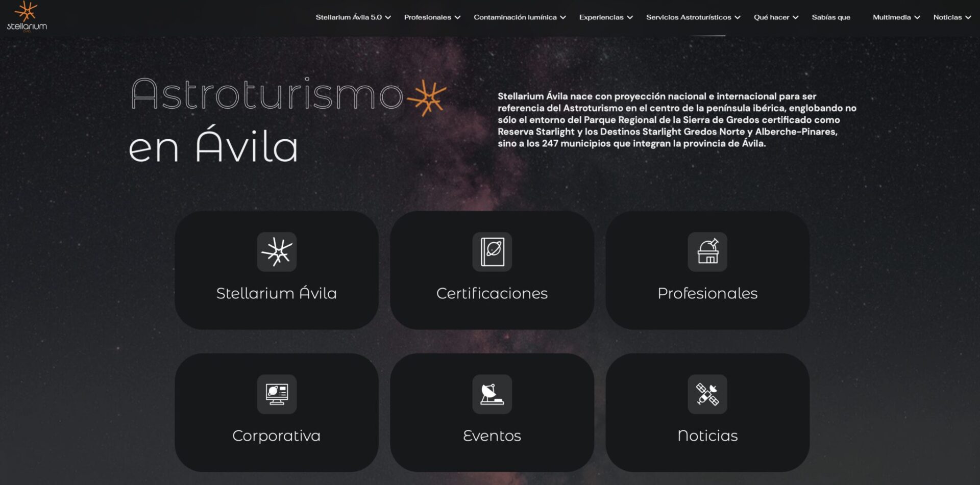 pagina web stellarium
