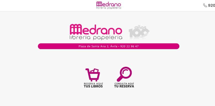 Librería Medrano Diseño de Páginas Web en Ávila | Ziddea