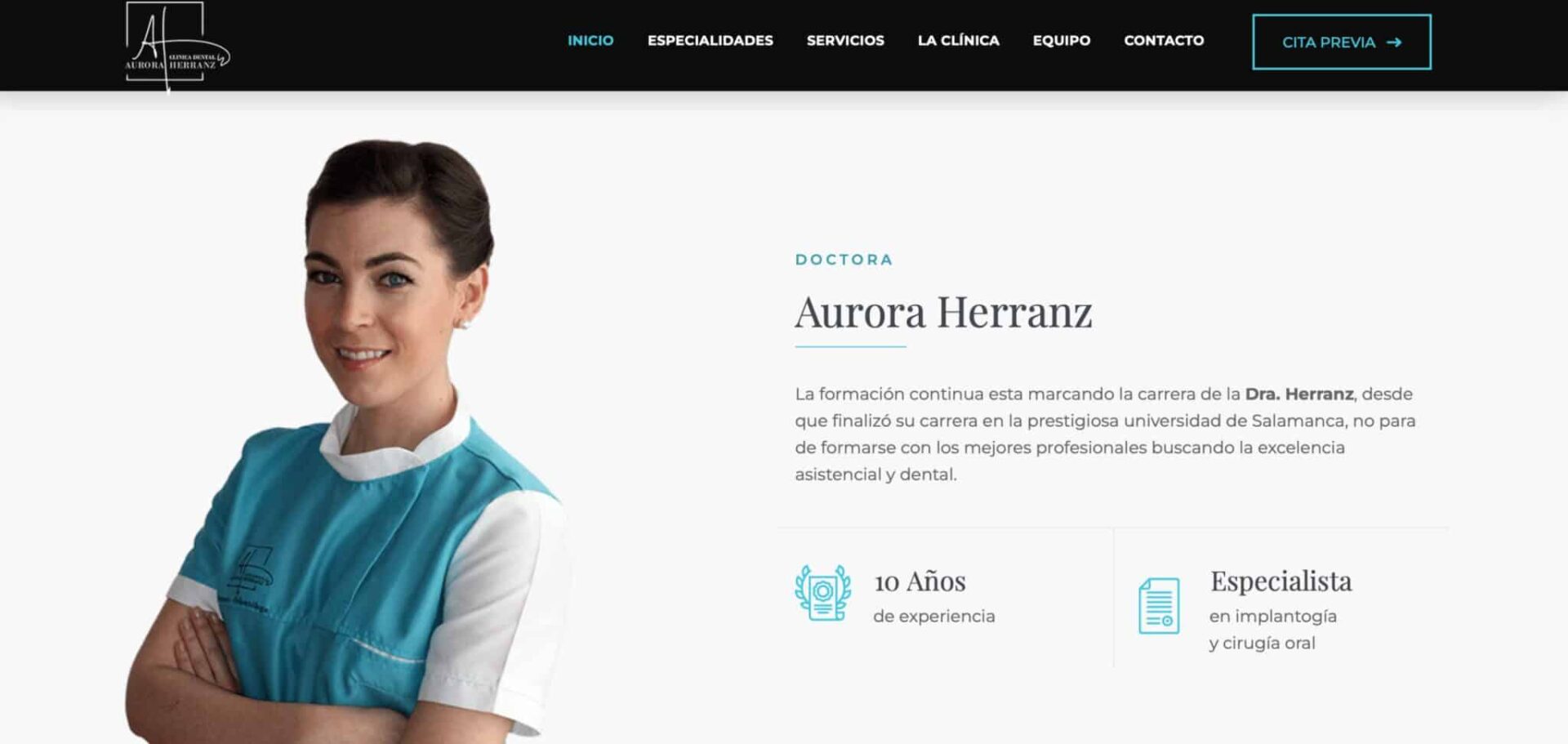 Página Web Aurora Herranz Diseño de Páginas Web en Ávila | Ziddea