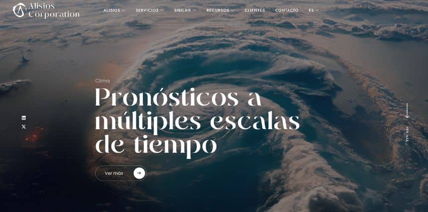 Web Alisios Corporation Diseño de Páginas Web en Ávila | Ziddea