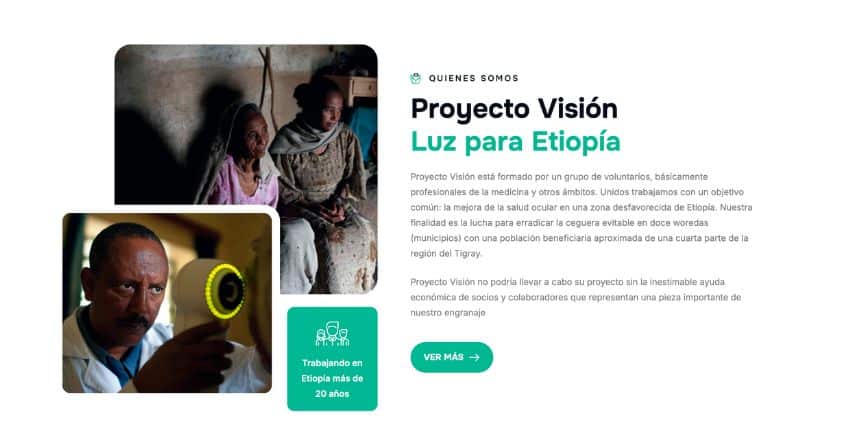 Web Proyecto Visión Diseño de Páginas Web en Ávila | Ziddea