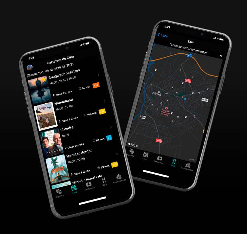 App Android e iOS móvil OcioAvila