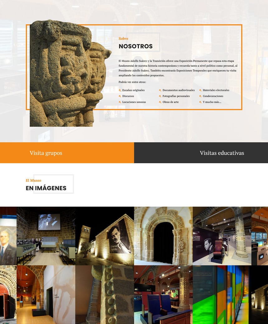 Página web para el Museo de Adolfo Suárez en Cebreros, Ávila